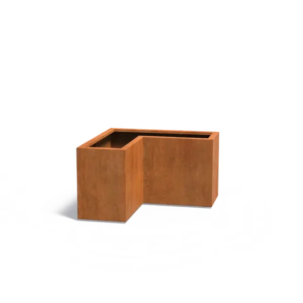 Kvetináč CARREZ tvar písmena L cortén