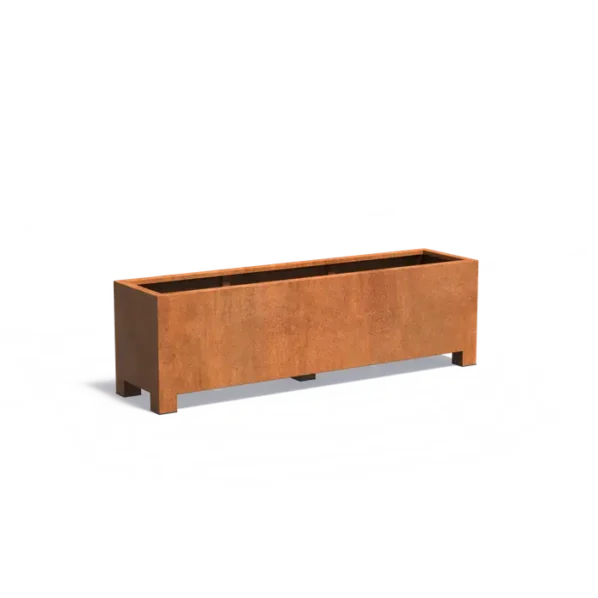 Kvetináč CARREZ s nožičkami obdĺžnik cortén