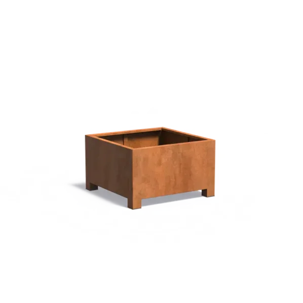 Kvetináč CARREZ s nožičkami štvorcový cortén