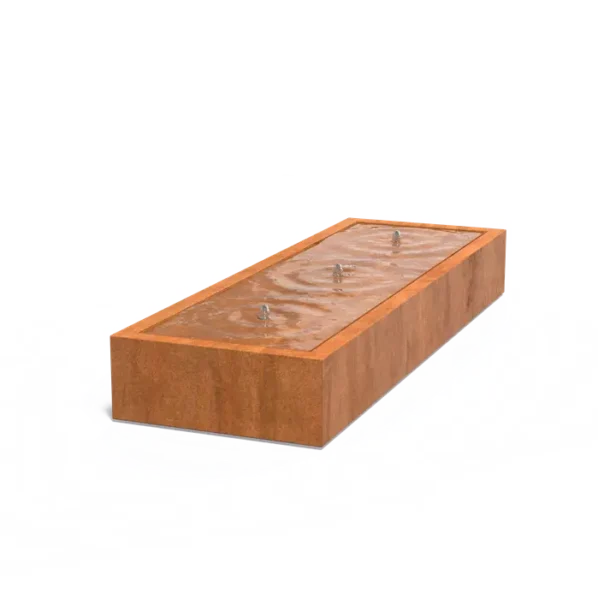 Vodný stôl STANDARD obdĺžnik cortén