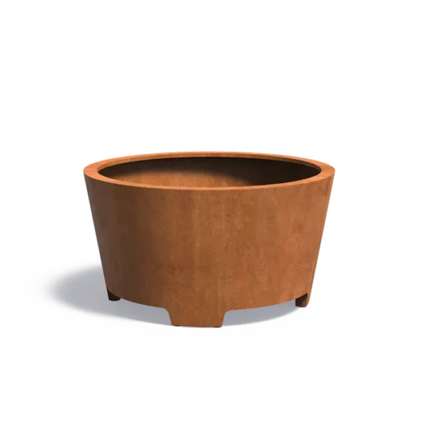 Kvetináč CONIC s nožičkami cortén