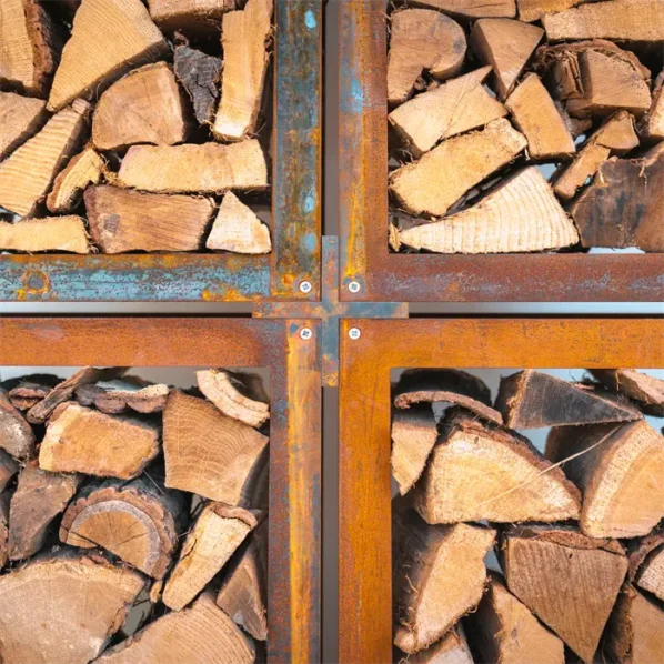 Drevník BUNKE cortén