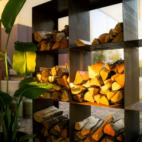 Drevník LOGG QUAD cortén