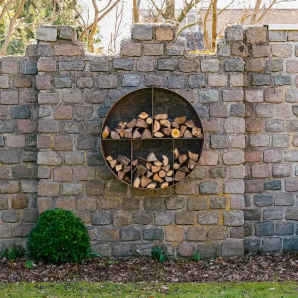 Drevník LOGG RONDE cortén