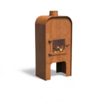 Vonkajší krb GAP s dvierkami cortén