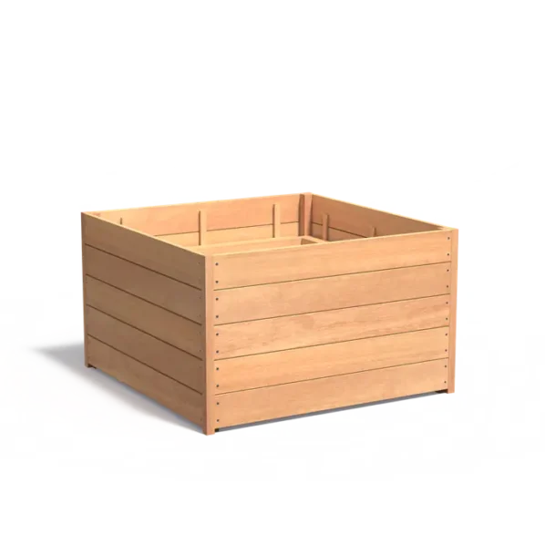 Kvetináč CAREZZ STANDARD štvorcový drevo