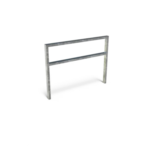 Stojan na bicykle AROS s atrapou tyče, pozinkovaná oceľ