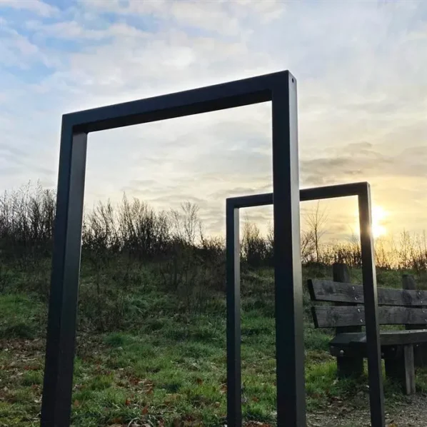 Stojan na bicykle AROS, corténová oceľ