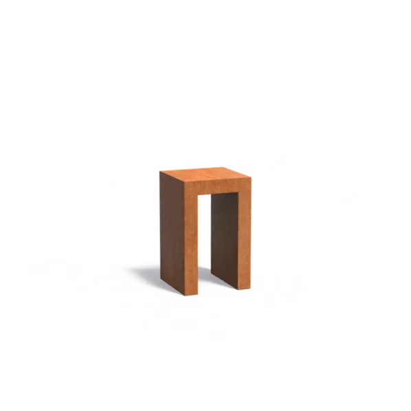 Corténový podstavec účko