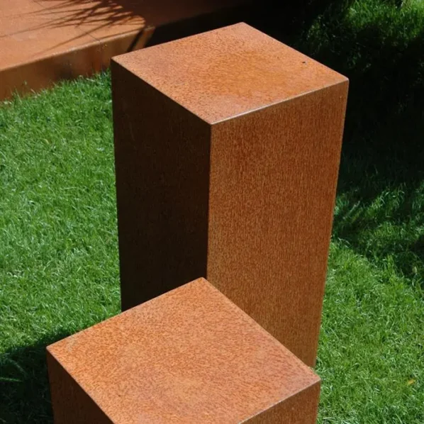 Corténový podstavec obdĺžnik