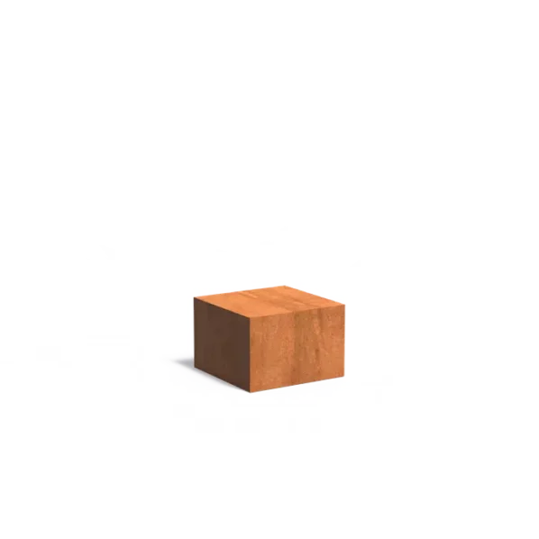 Corténový podstavec štvorec