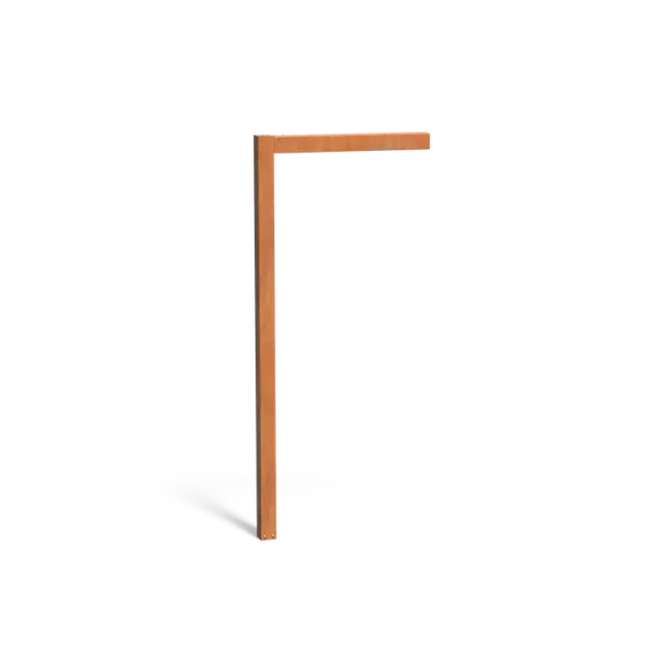 Pergola tvar písmena L cortén