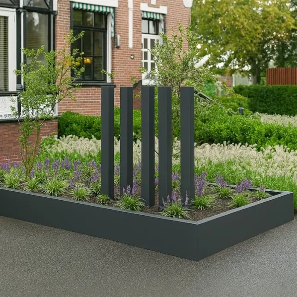 Záhradný stĺp povrchovo upravená oceľ