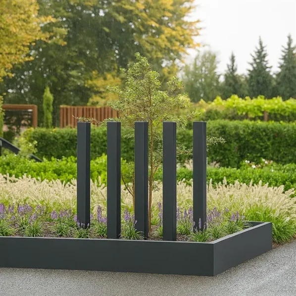 Záhradný stĺp povrchovo upravená oceľ