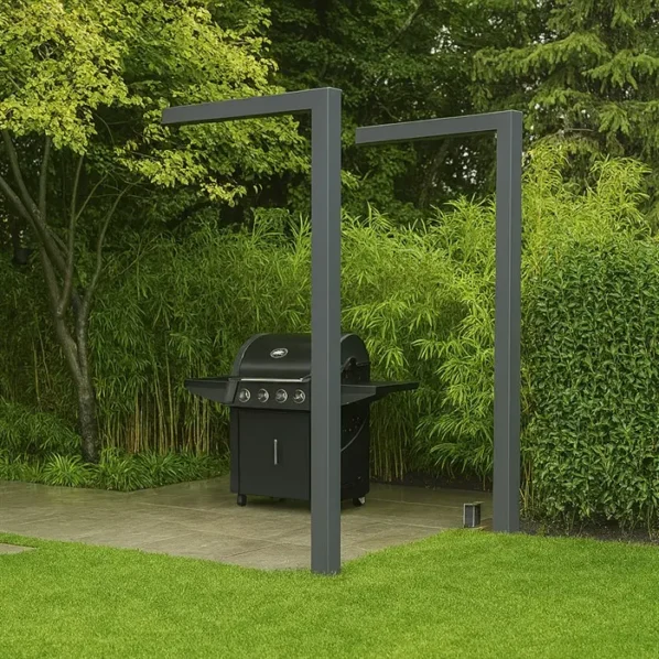 Pergola tvar písmena L povrchovo upravená oceľ