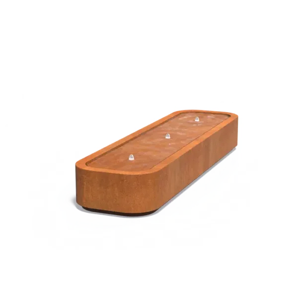 Vodný stôl PREMIUM obdĺžnik cortén