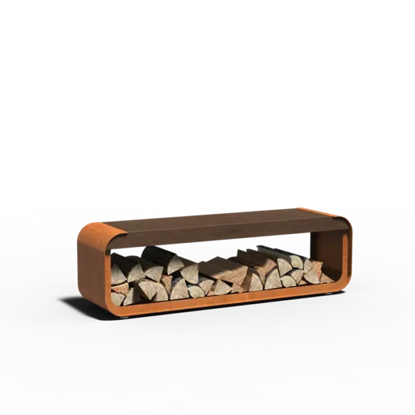 Drevník SERRA SEAT cortén