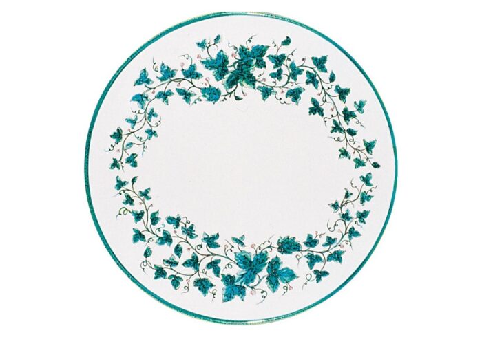 Edera, ručne maľovaný okrúhly stôl z lávového kameňa