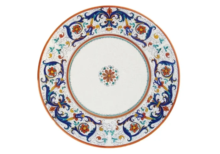 Ricco Deruta, ručne maľovaný okrúhly stôl z lávového kameňa