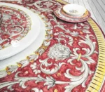 Sabrina, ručne maľovaný obĺžnikový stôl z lávového kameňa