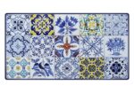 Azulejos, ručne maľovaný obĺžnikový stôl z lávového kameňa