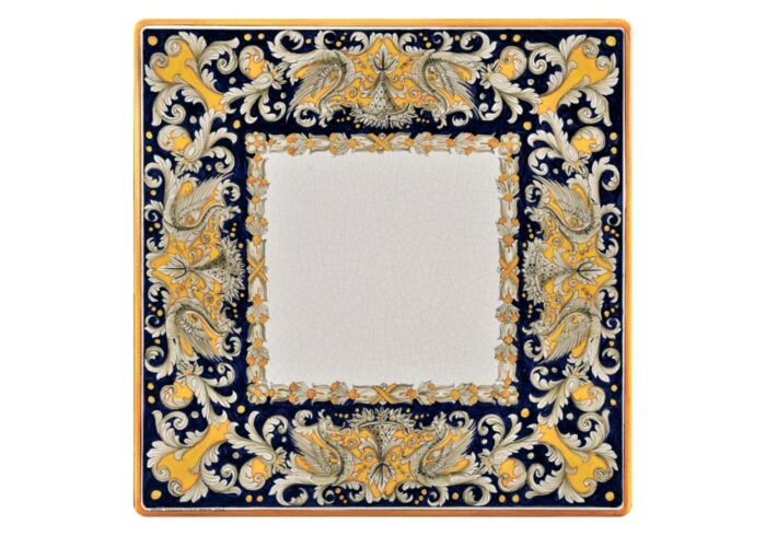 Draghi Verdi, ručne maľovaný obĺžnikový stôl z lávového kameňa