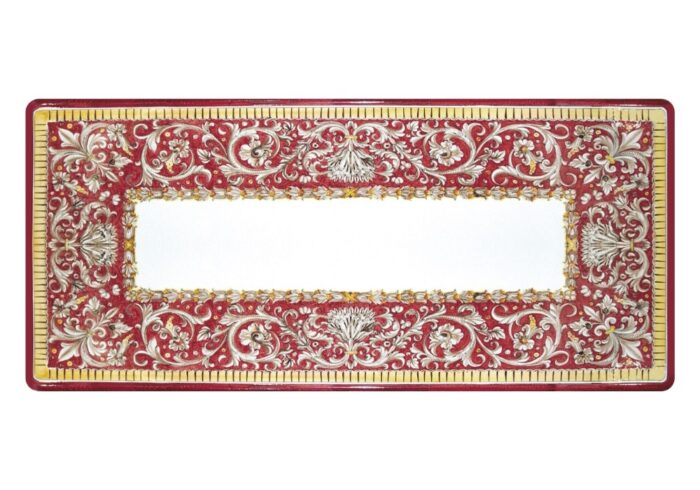 Sabrina, ručne maľovaný obĺžnikový stôl z lávového kameňa