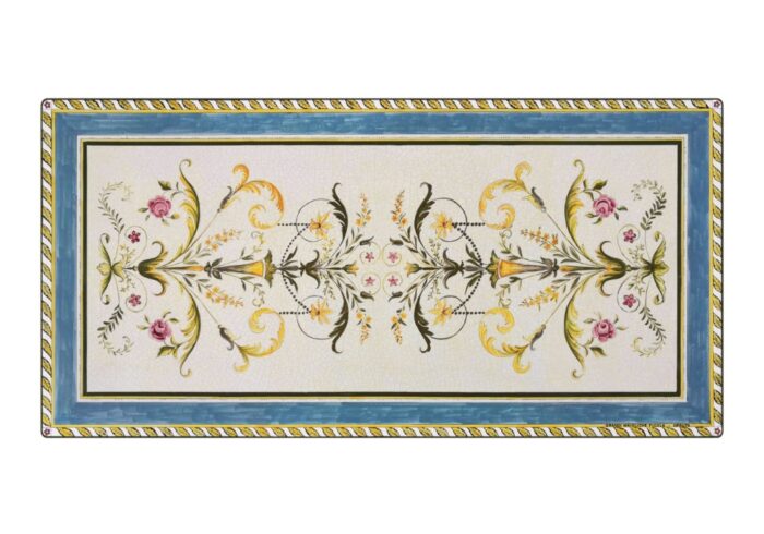 San Marco, ručne maľovaný obĺžnikový stôl z lávového kameňa