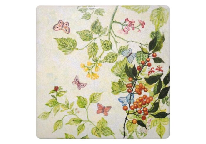 Atmosfera 1, ručne maľovaný obĺžnikový stôl z lávového kameňa