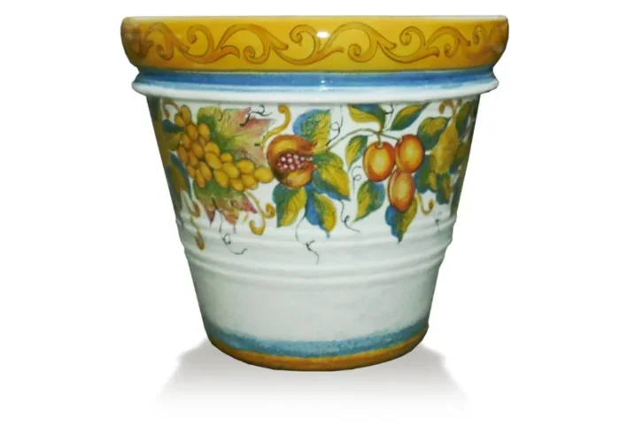 Zdobená terakotová nádoba Frutta