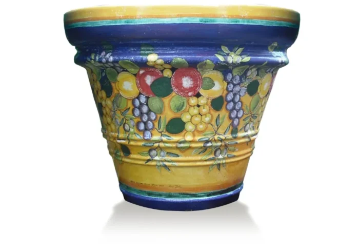 Zdobená terakotová nádoba Frutta Manu