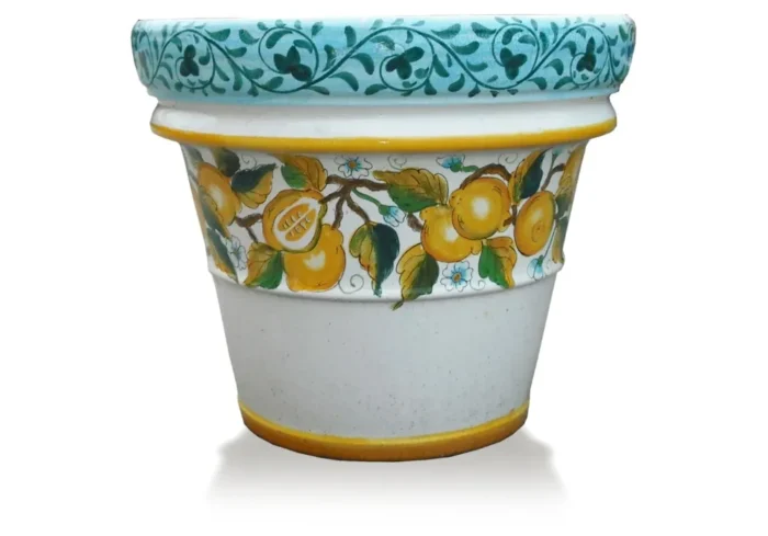 Zdobená terakotová nádoba Limoni Cri