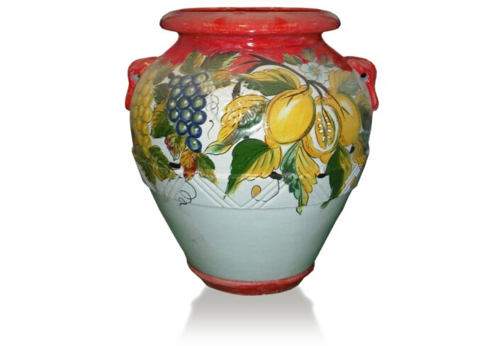 Toskánska terakotová amfora Frutta Rosy Fascia Rossa
