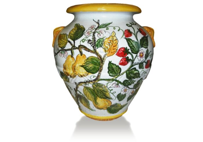 Toskánska terakotová amfora Inglese Pere e fragole