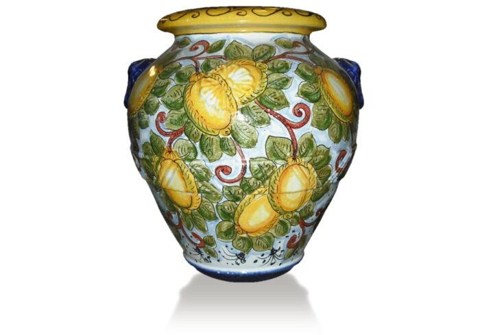 Toskánska terakotová amfora Limoni Toscani Fondo Bianco