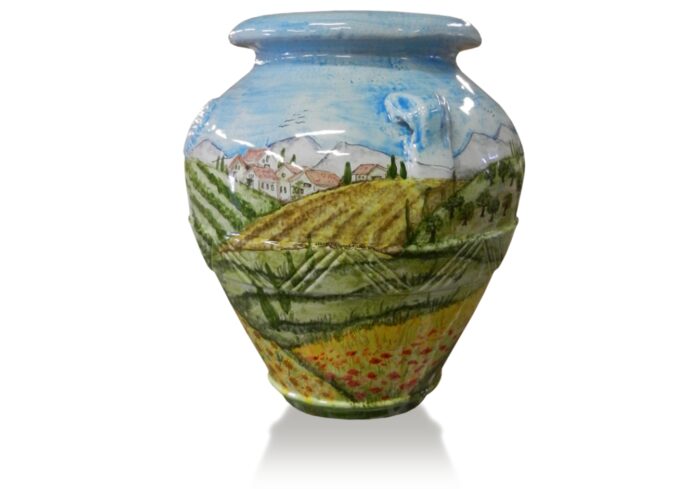 Toskánska terakotová amfora Paesaggio Umbro Toscano