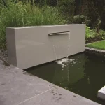 Vodná stena s vodopádom k jazierku POND, hliník, voľne stojaca, vodopád 1500 – Obrázok 3